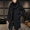 Men's High Quality Hooded Jacket Black Fashion Winter Jacket Men Brand Clothing New Parka Men Thick Warm Long Coats