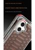 Чехол Apple iPhone 17 Pro Max из кожи с узором под змею, противоударный, ретро
