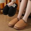 Women Autumn Winter Large Size Thick Bottom Indoor Cotton Slippers Men Casual Velvet Fur Cotton Shoes Women Warm Anti Slip Slippers For Couples 36-41