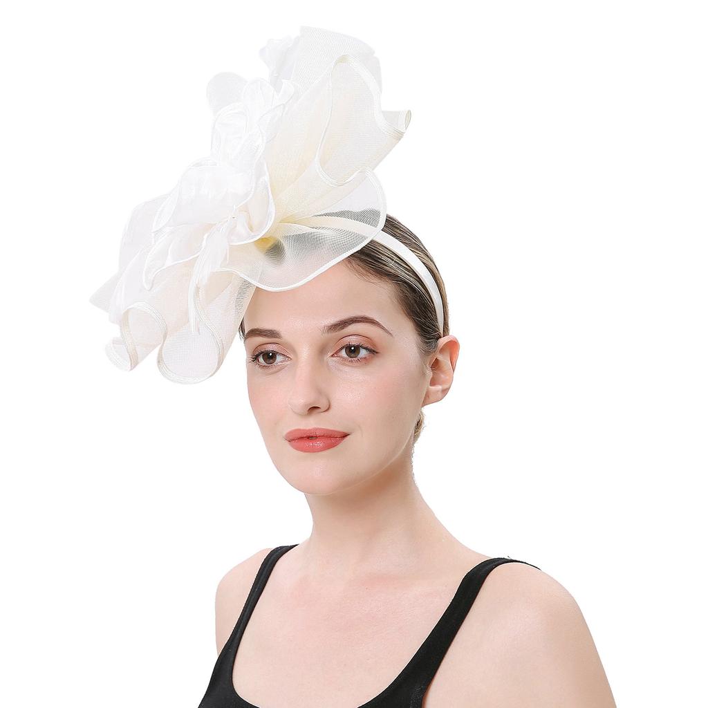 Женщины Девушки Сетка Чародеи Шляпа Коктейльная Вечеринка Оголовье Головной Убор Свадебная Шляпа