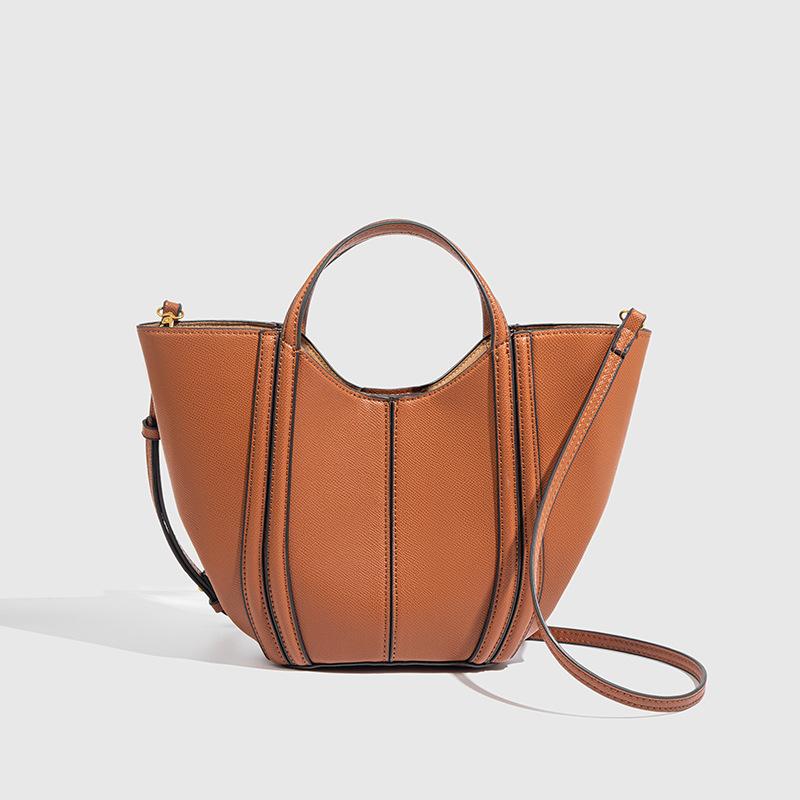 Luxury Quilting Basket Bags for Women Handbags PU Leather Bucket Bag Fashion Designer Shoulder Crossbody Bag Female Purses