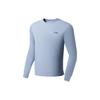 Li Ning Plain Logo Pullover Sweatshirt Men Tops Soft-Gray-Blue AWDSB81-5