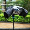 JJC SLR Rain Camera Rain Cover for Lenses Double Waterproof Zipper Design with Clear Compatible with Sony Nikon Z6 Canon EOS and Rainproof and