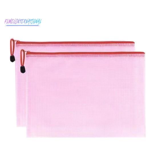 2 шт. прозрачные водонепроницаемые пакеты для файлов A4 A5-держатель для файлов, сетчатые карманы, яркие цветные пластиковые пакеты для хранения с веревочной ручкой
