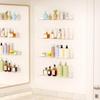 2Pcs Acrylic Floating Shelves Wall Mounted Display Racks Strong Load-bearing Rainbow Color Wall Shelf Organizer