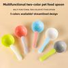 New Multi-functional Pet Food Spoon, Dog Food Spoon, Cat Food Shovel, Food Bag Sealing Clip, Feeding Spoon