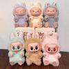 Car Plush Ornament  Anime Figure Labubu 1.0 Monster Vinyl Blind Box Series Heartbeat Macaron Doll  Kids Gift Birthday Toy  Air Outlet Ornament