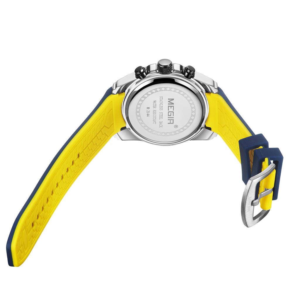 Мужские кварцевые часы с датой в спортивном стиле от бренда MEGIR