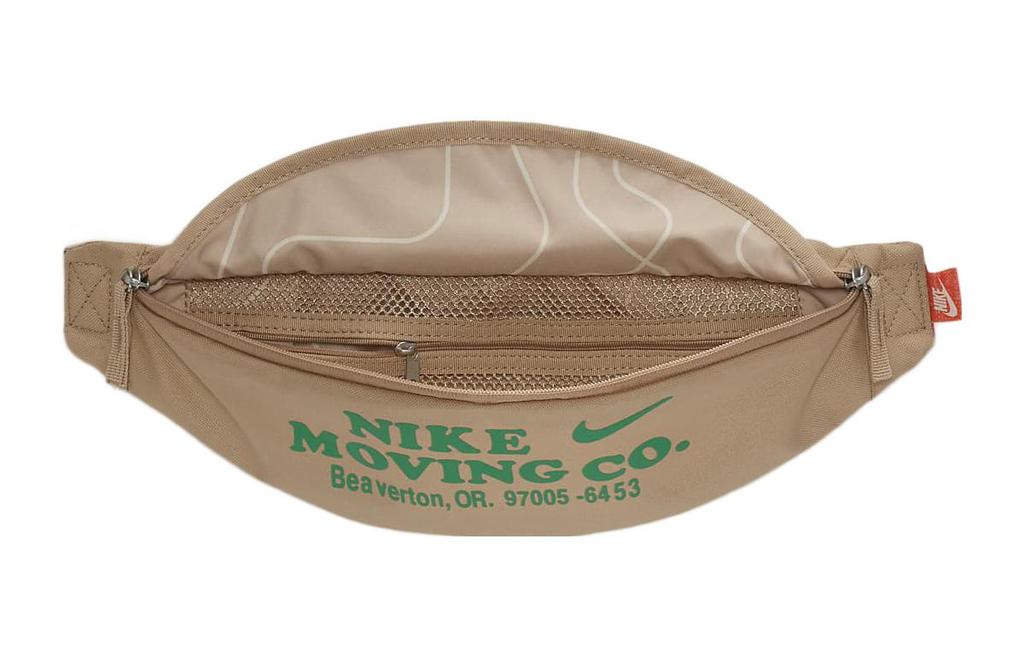 Nike Универсальная поясная сумка через плечо Heritage из полиэстера, унисекс, желтая