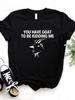 Женская футболка с принтом «Ты шутишь, козел?» Женская свободная футболка с коротким рукавом и круглым вырезом, женская повседневная футболка