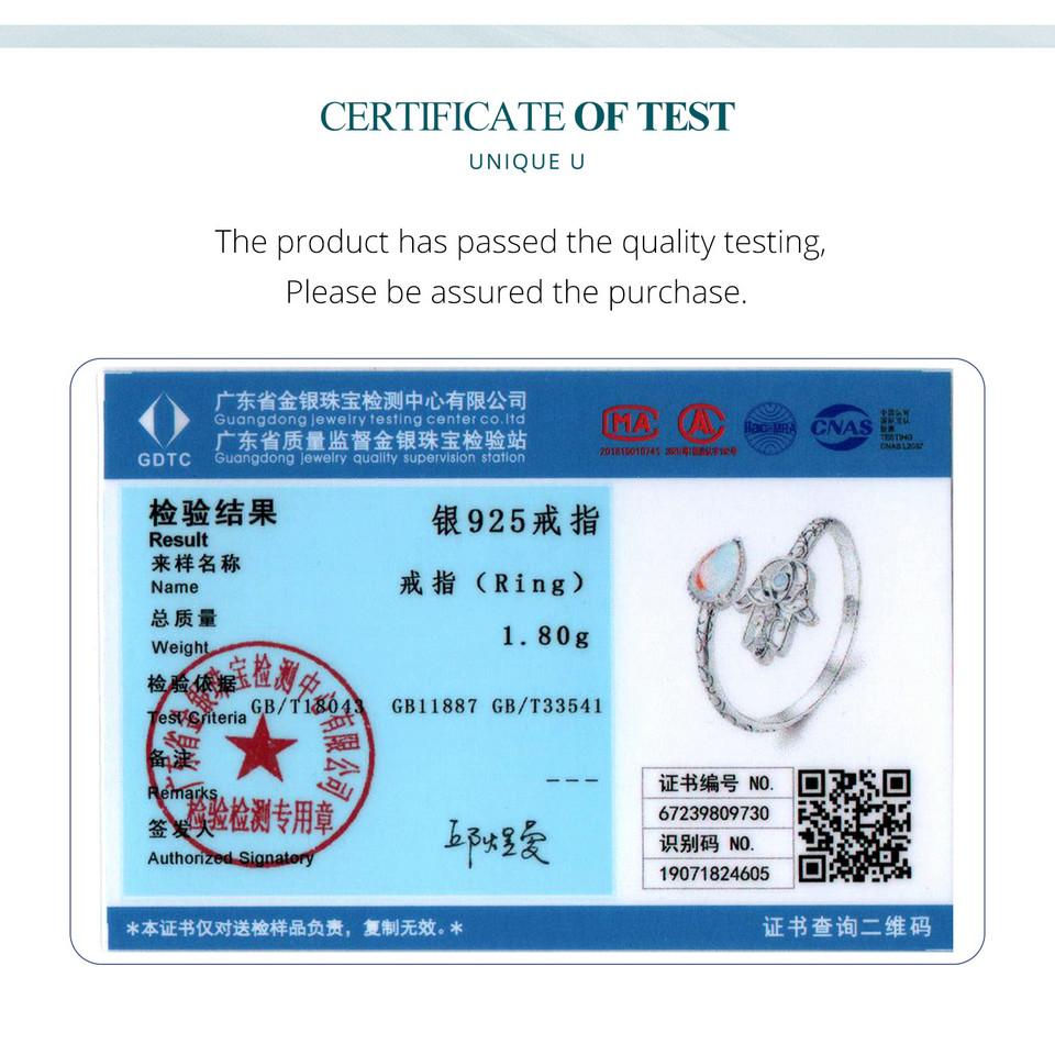 BAMOER, стерлинговое серебро 925 пробы, счастливая рука Фатимы, открывающееся кольцо, Радуга, лунный камень, слеза, штабелируемые кольца, вечерние ювелирные изделия, подарок