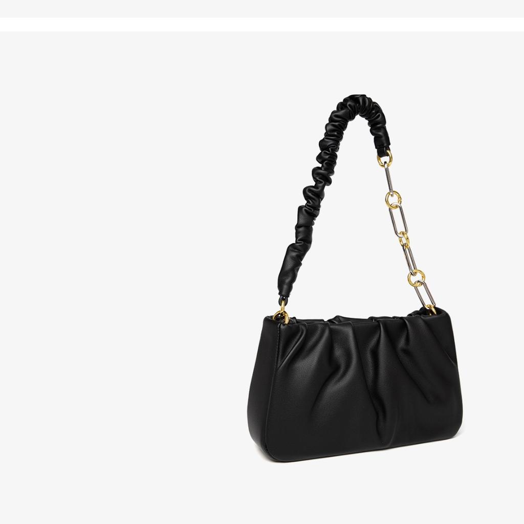 Женская сумка Новая женская сумка через плечо Сумка через плечо с жемчужной складкой Сумка-облако Сумка подмышки Длина 26 см в ширину 8 см в высоту 16 см