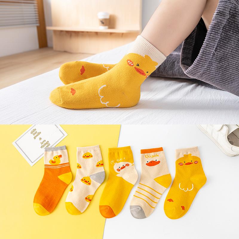 Детские носки с рисунком медведя из мультфильма для детей 0-13 лет, впитывающие пот и ветер, износостойкие, средние носки-трубы