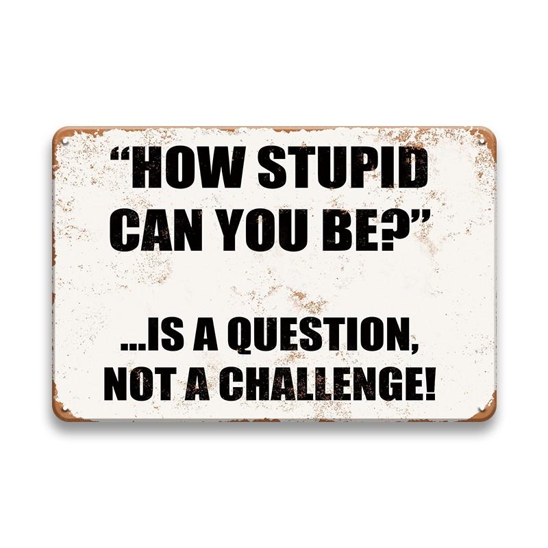 Funny Animal Slogan Metal Plaque Sign Vintage Tin Poster Humor Words Personalized Wall Decoration Farm House Decor Accessories