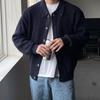 Мужской вязаный кардиган в корейском стиле с лацканами, на одной пуговице - Новый свободный повседневный свитер для осени/зимы