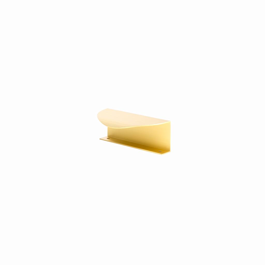 Ua01 Loft Semicircle Edge Furniture Handle Brushed Gold Ua01 Loft Semicircle Edge Furniture Handle Brushed Gold 11.6cm