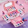 Doll-Inclusive Children's Makeup Set: Princess Cosmetics Box with Nail Polish