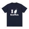 Я люблю Франца Кафку Футболка Классическая Хлопковая Мужская Футболка Новая ТИШКА ТИШКА Женские Топы