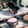 Creative Bathtub Shaped Soap Holder - 1pc Rectangular Plastic Soap Dish for Soap and Cleaning Products