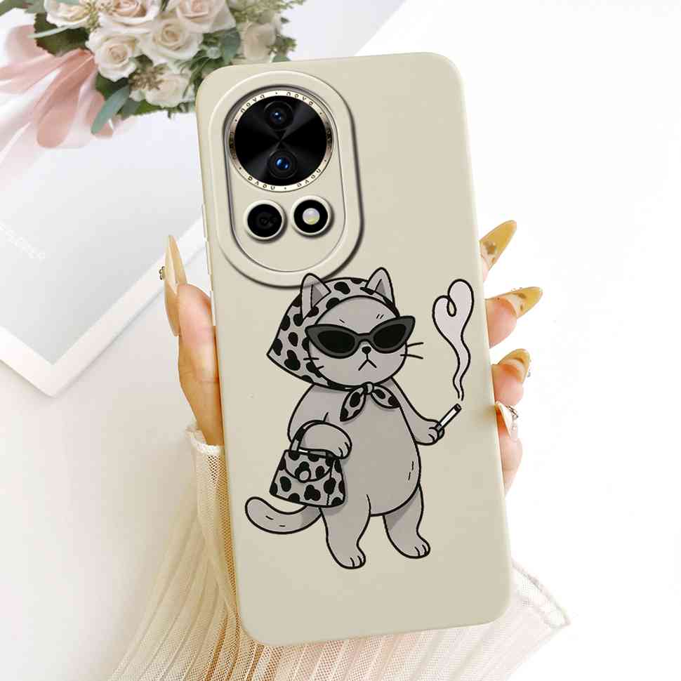 New For Huawei nova 12 5G BLK-AL00 Case Luxury Flower Butterfly Silicone Back Cover For Huawei Nova12 5G Phone Cases Bumper