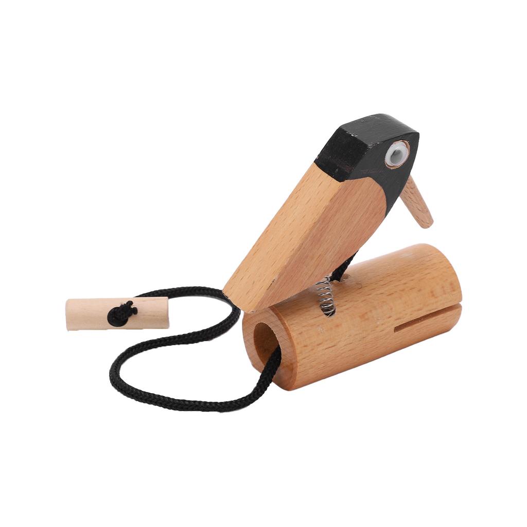 Игрушка-дятел, декоративная скульптура из букового дерева, игрушки для дошкольного образования для детей