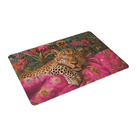 Yousheng Реалистичный коврик для пола с животными 3D ковер с оптической иллюзией Коврик для входа с милым котом Нескользящий коврик для собак для ванной комнаты, кухни, гостиной, спальни