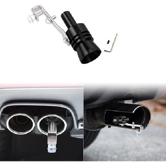 Black Blow Off Valve Noise Turbo Sound Whistle Simulator Muffler Tip Accessories