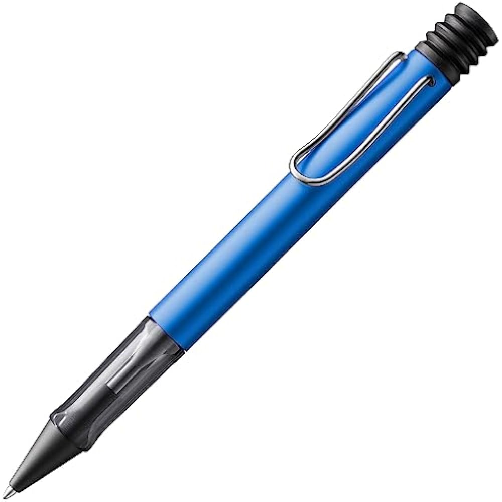 LAMY AL-Star Ocean Blue Ballpoint Pen - Clear Ergonomic Grip Pen Line Width M - Lightweight Alumi...