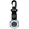 Lancardo Digital Carabiner Watch with Keychain, Multi-Function LED, Calendar, Alarm Clock, Light, Compass, 3ATM Water Resistance, Clip-on Pocket Watch