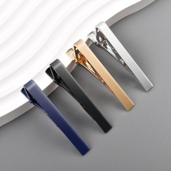 Зажим для галстука Гладкая поверхность Медь Мужской Деловой Зажим для галстука Съемный Универсальный Свадьбы Деловые наряды Наряд с галстуком-бабочкой Аксессуар