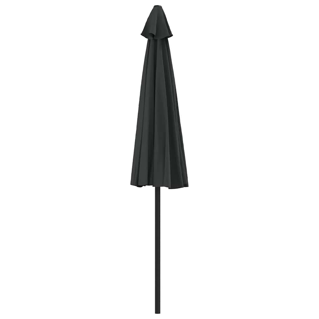 Półparasol Balkonowy, Aluminiowy Słupek, Czarny, 270X135X245 Cm