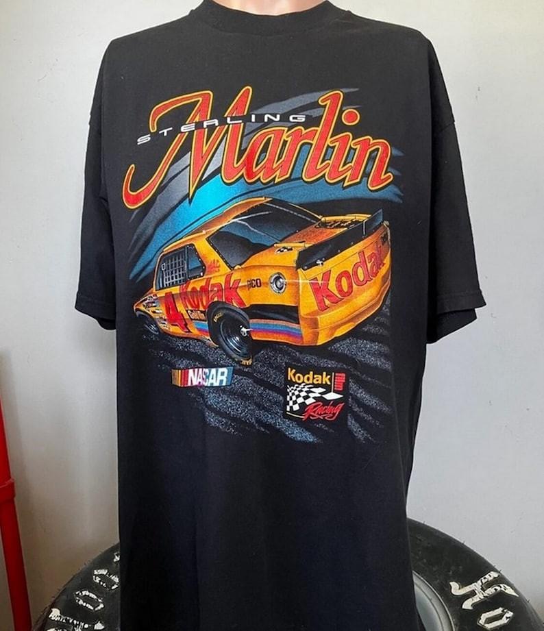 Vintage 90s Sterling Marlin Duke Rides Again Nascar T-Shirt QT3534
