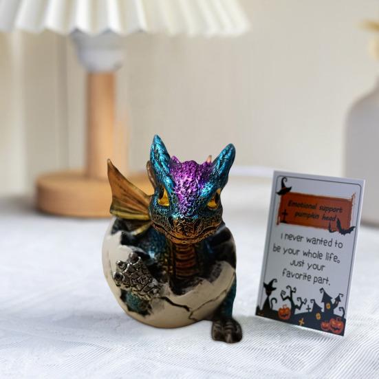 Яйцо динозавра Yousheng, смоляное украшение, настольная фигурка детеныша динозавра в яйце, мини-динозавр, украшение для цветочного горшка, подарок для любителей динозавров