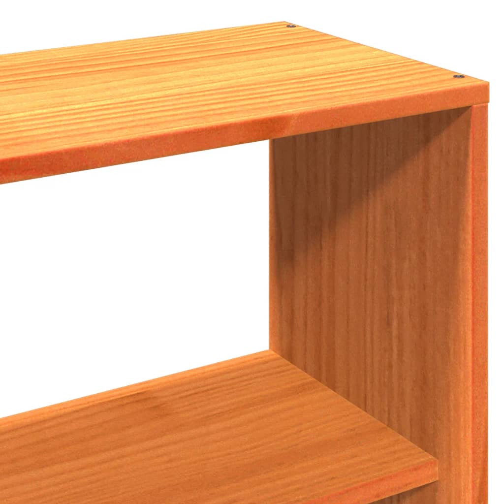 Solid Wood Bed without Mattress Wax Brown 75x190 cm Pine Wood
