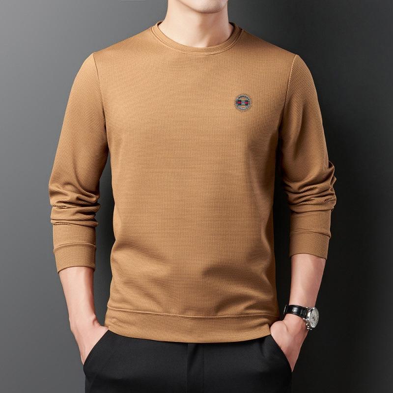 Long Sleeve T-shirt Men's Spring and Autumn New Casual Round Neck Undershirt Sweater Men