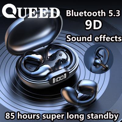 Новая Bluetooth-гарнитура с клипсами, без ушей, безболезненное ношение, беспроводная спортивная Bluetooth-гарнитура, срок службы батареи