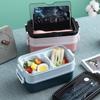 Portable Lunch Bento Box For School Kids Office Worker 3layers Microwae Heating Lunch Container Food Storage Box