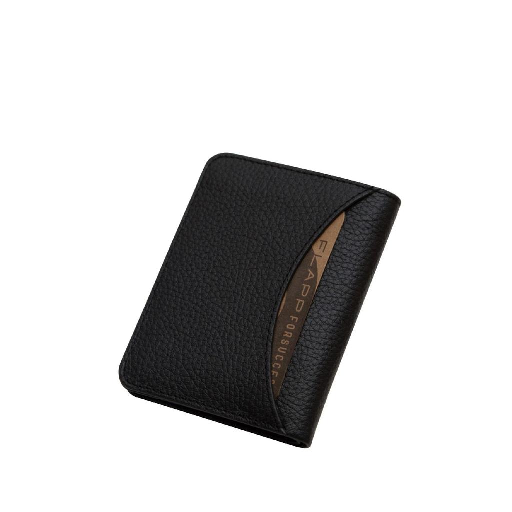 Черный кошелек Flotur из натуральной кожи с защитой от радиочастотной идентификации Flotur, держатель для карт унисекс