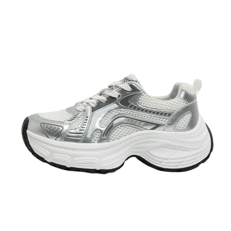 Универсальная обувь на толстой подошве для увеличения роста, повседневная спортивная обувь, весна и лето, новинка, нишевая, удобная, Forrest Gump, на мягкой подошве, женская