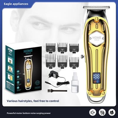 Электрические ножницы для стрижки волос Электрические ножницы для гравировки с маслом для волос Бритва с ЖК-дисплеем для парикмахерской Машинка для стрижки волос