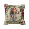 Наволочки на подушки с винтажной розой, викторианским ангелом, на заказ, для украшения дома, роскошный чехол для подушки, квадратная наволочка