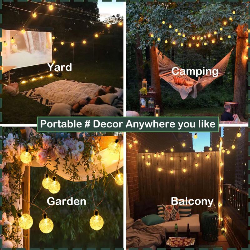 200 LED String Light Outdoor Solar Fairy Tale Light 12M IP65 Waterproof Garden Christmas Decoration Courtyard Holiday Party Atmosphere Light