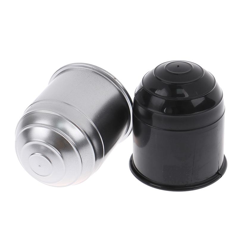 Универсальный 50-миллиметровый аксессуар для прицепа, черный, серебристый, крышка шаровой опоры фаркопа автомобиля