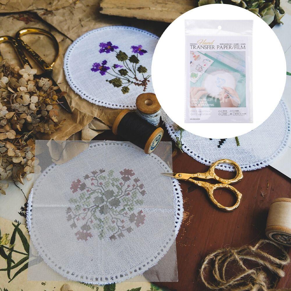 Ручная вышивка, ремесла, переводная бумага для вышивки, сделай сам, копия узора, калька, швейная бумага для любителей