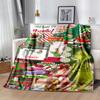 1Pc Christmas Grinch Whoville Decorations Blanket Soft And Comfortable Casual Warm Camping Travel Christmas Halloween Gift M921650