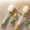 Cup Brush Water Cup Cleaning  Long Handle Multifunctional Five-in-one Insulation Cup Cover Brush Baby Bottle Special Cleaning Sponge Brush