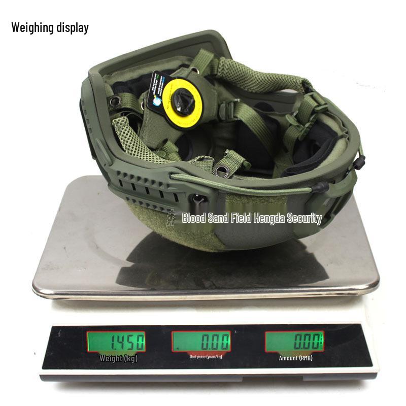 Enhanced FAST Fiberglass Riot Helmet with CE-Certified Wendy Liner, Special Forces Training, 1.5KG