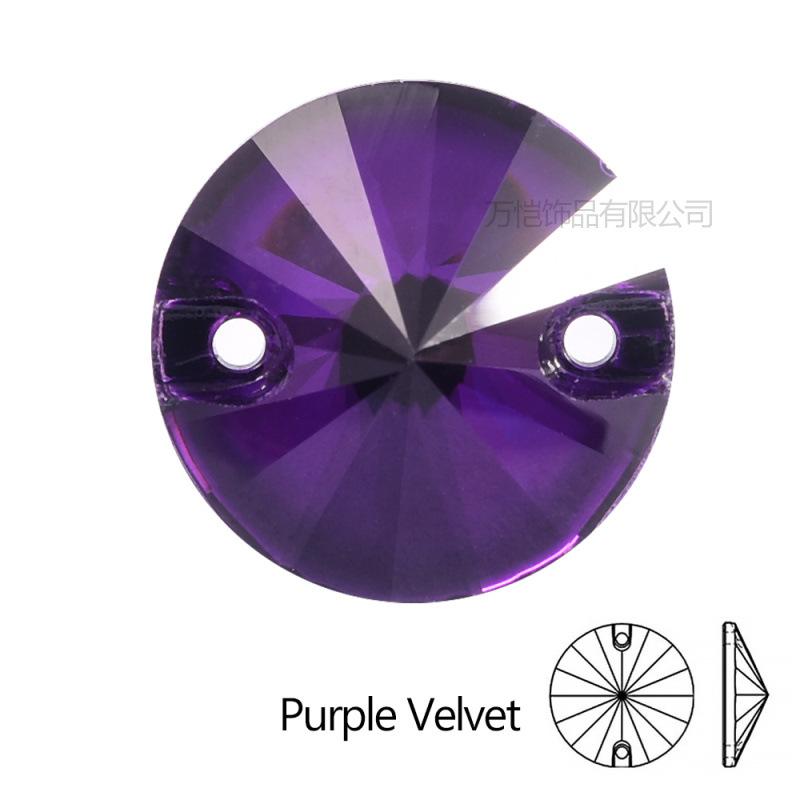 Gold Bottom Glass Hand Sewn Drill Satellite Double Hole, Flat Bottom Double Buckle Hand Sewn Drill Diy Clothing Accessories Accessories Rhinestone