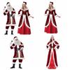 Dress Christmas Cosplay Cloth Hat Women Evening Dress Santa Claus Cosplay Costume Photo Props