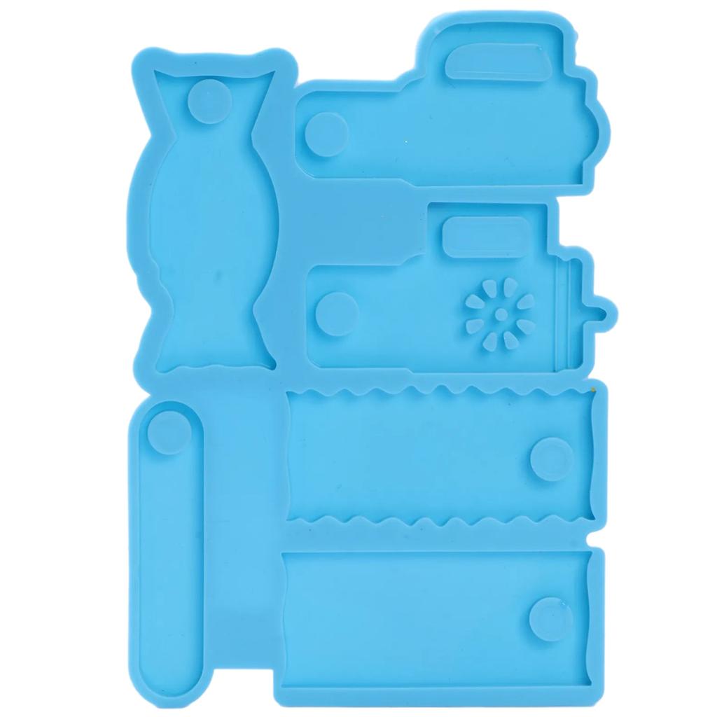 Силиконовая форма для фирменной таблички, формы для крышки чашки, именной таблички, формы для стакана, бутылки, соломы, фиксированный брелок, формы для закладок с отверстием